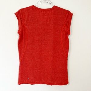 lululemon athletica Red Short Sleeve Tee